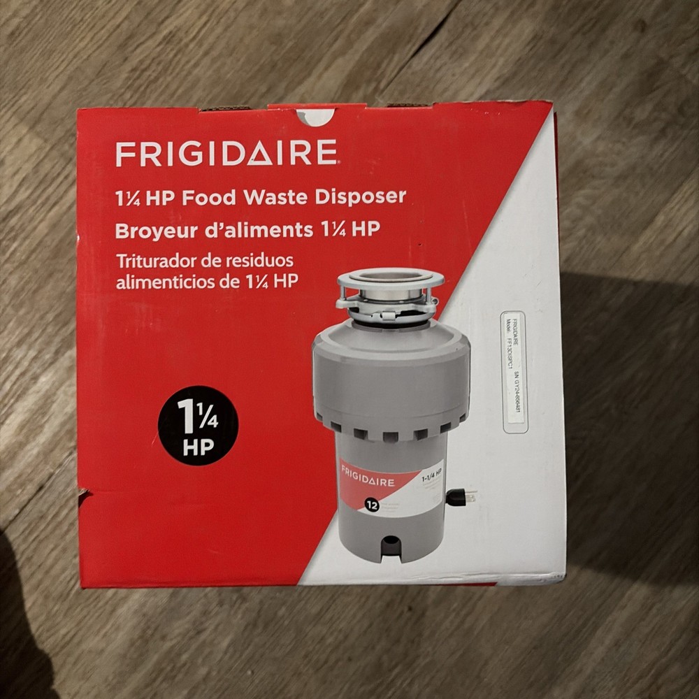 FRIGIDAIRE 1 1/4 HP CORDED GARBAGE DISPOSAL FOR KITCHEN SINKS | FF13DISPC1