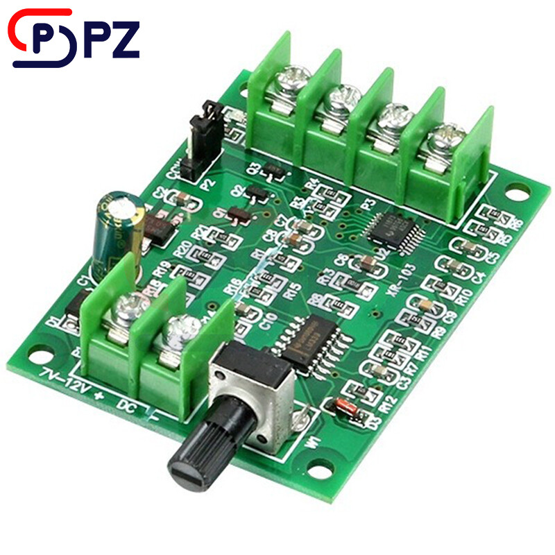 DC7-12V Brushless DC Motor Driver Controller Board W/ Voltage Current Protection