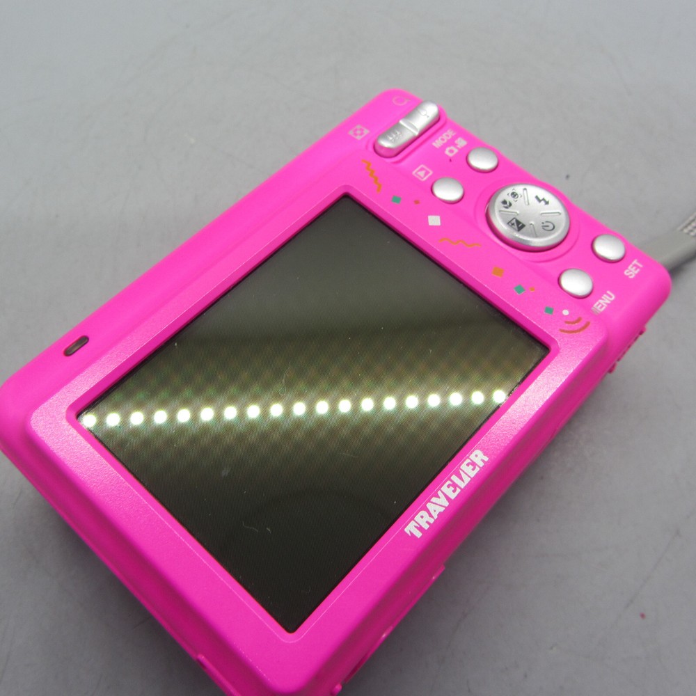 Traveler Digital Camera HS 9 9.0MP Pink Tested