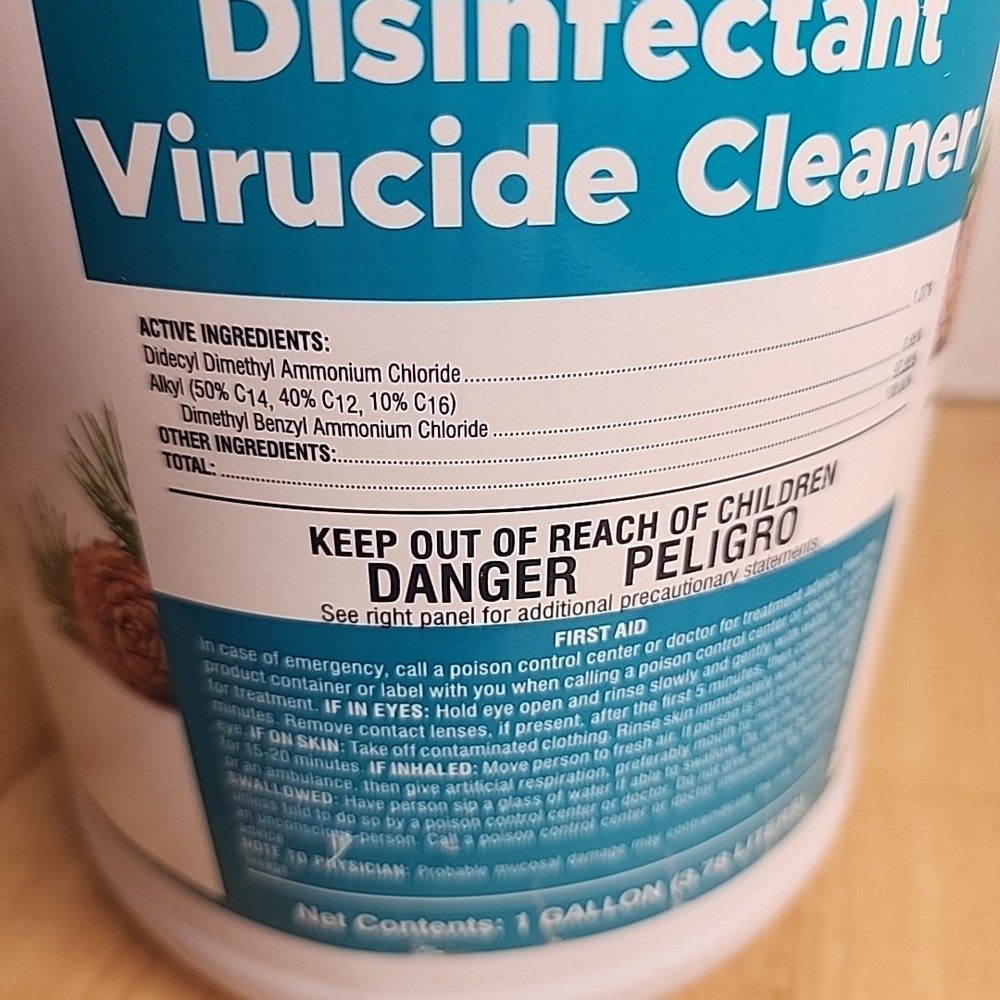 Prime Source Clear Disinfectant Cleaner Pine Scent 1 Gallon