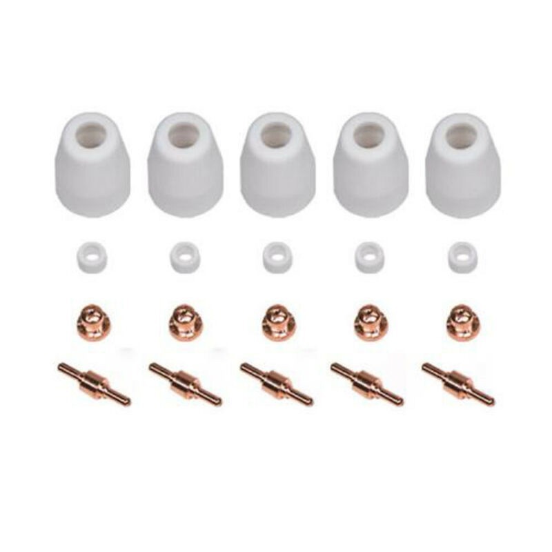 20pcs Plasma Nozzles Cutter CUT 40/50 Cutting Electrodes Tips Kits Replacement