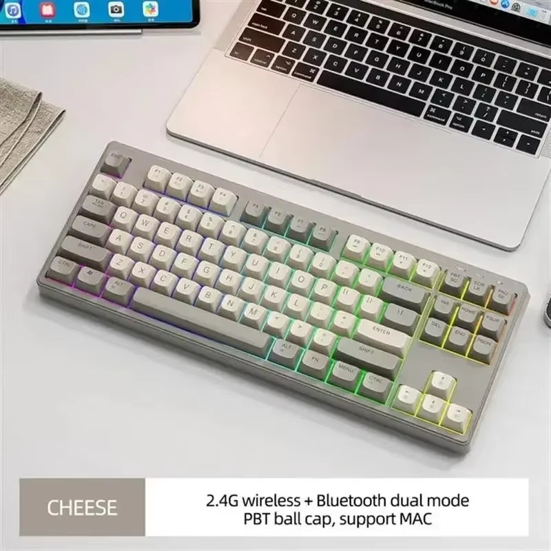 M87 Wireless Bluetooth Dual Mode Keyboard, Mechanical Feeling Gaming Gaming Offi