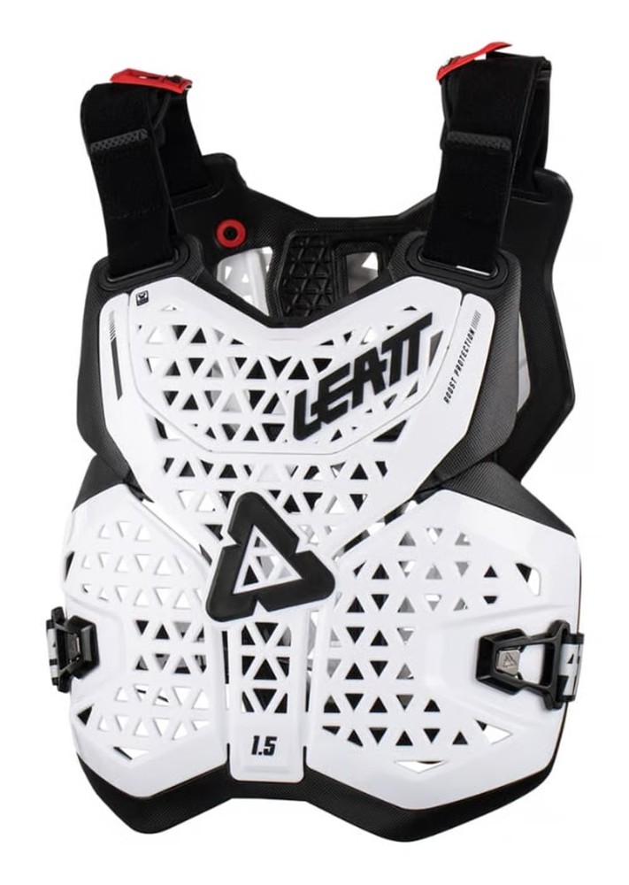 Leatt 1.5 Chest Protector – Unisex One Size White