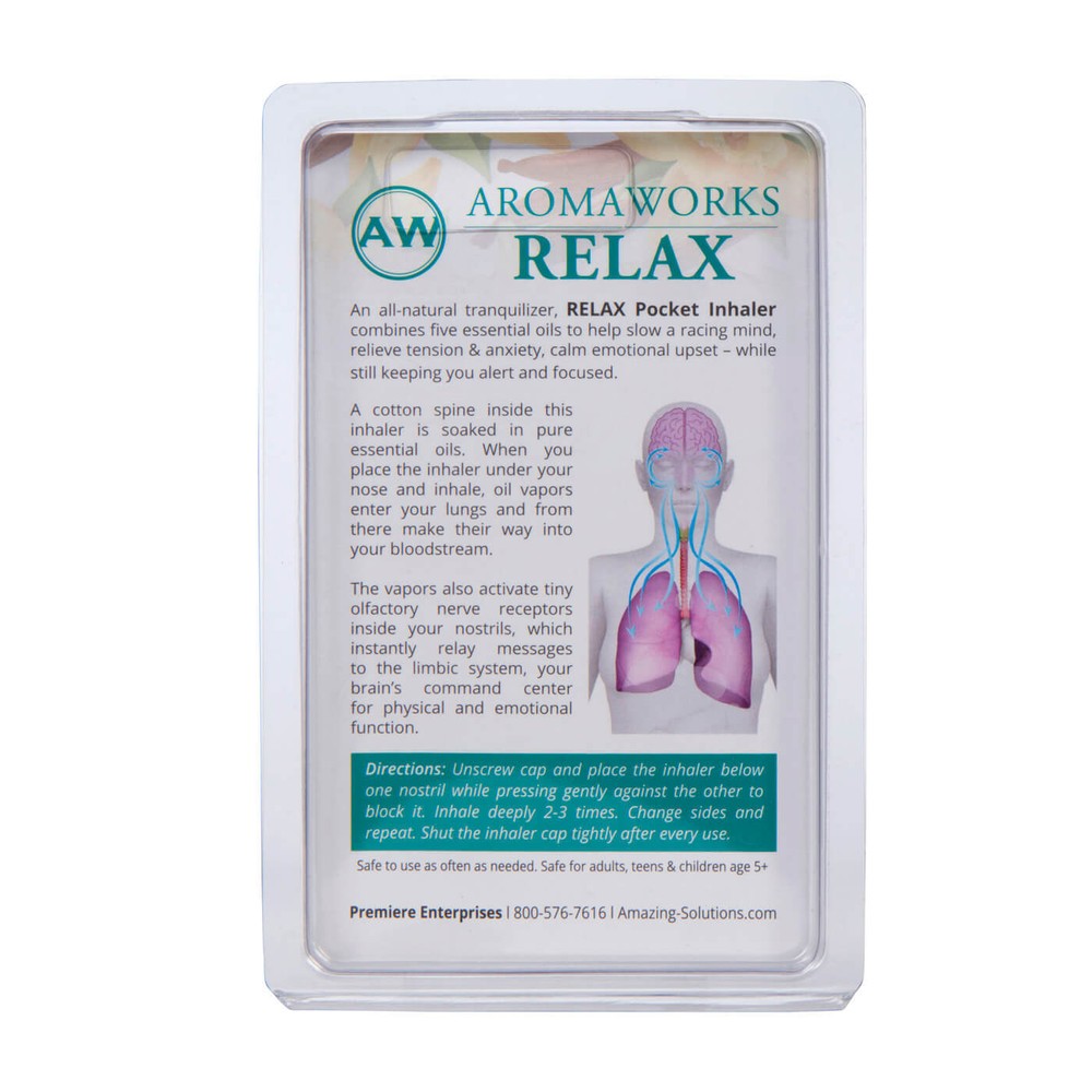 Aromaworks Aromatherapy Relax Pocket Inhaler Stress Relief