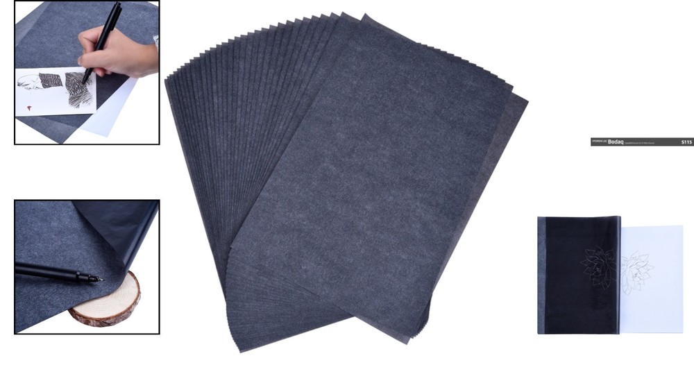 Smooth Finish 30 Pack Carbon Transfer Paper - Create Clear Designs Effortlessly
