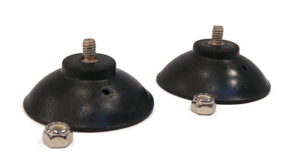 Reacher Rubber Cup Tips with Locknuts for Picking Up Trash & Debris While Mowing