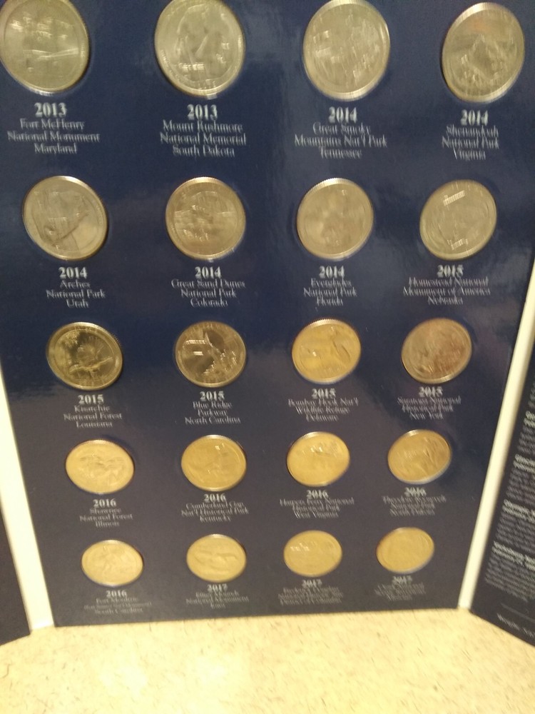 Warman's National Park Quarters Book Missing 5 Quarters