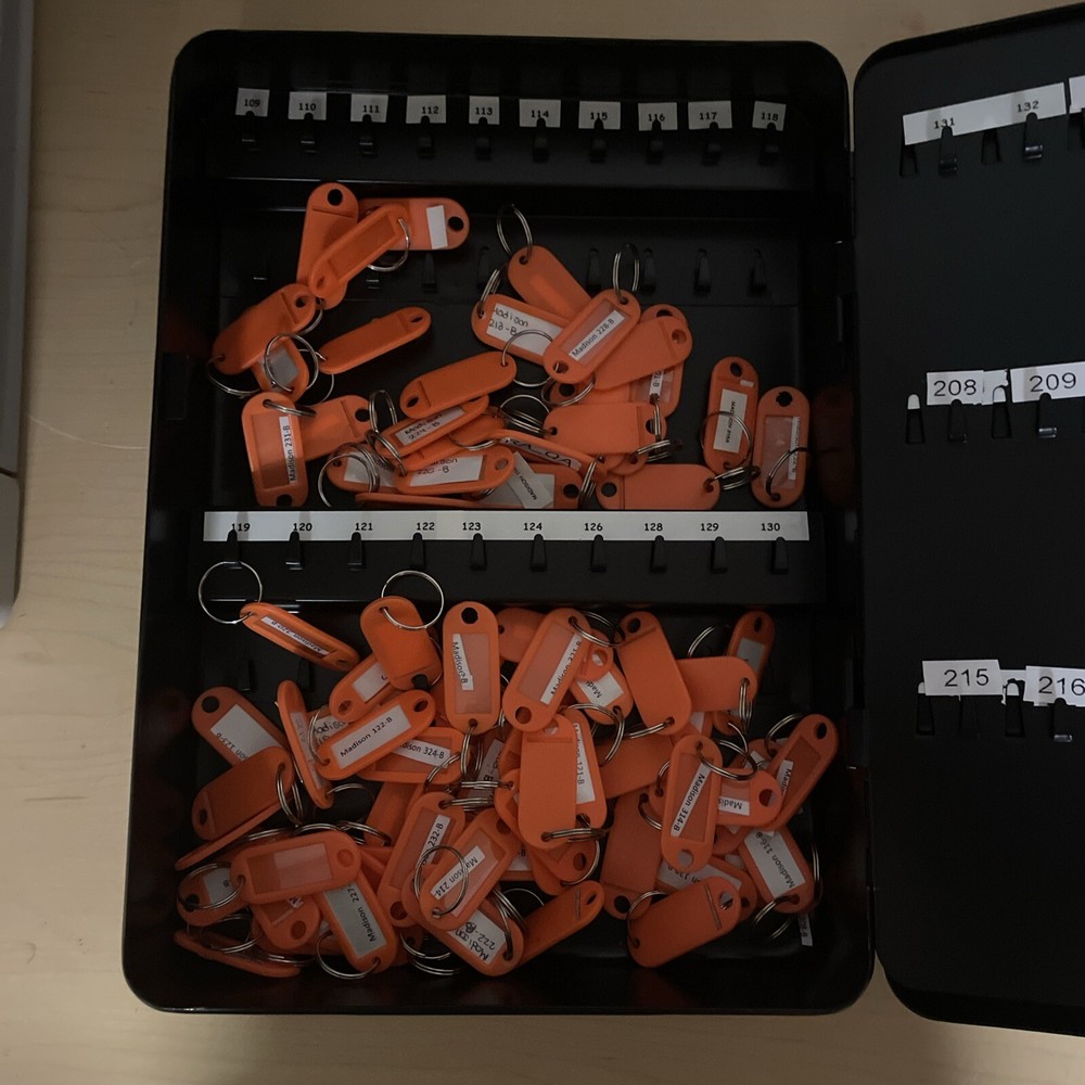 KeyGuard Combination Key Cabinet 122 Key Hooks Used