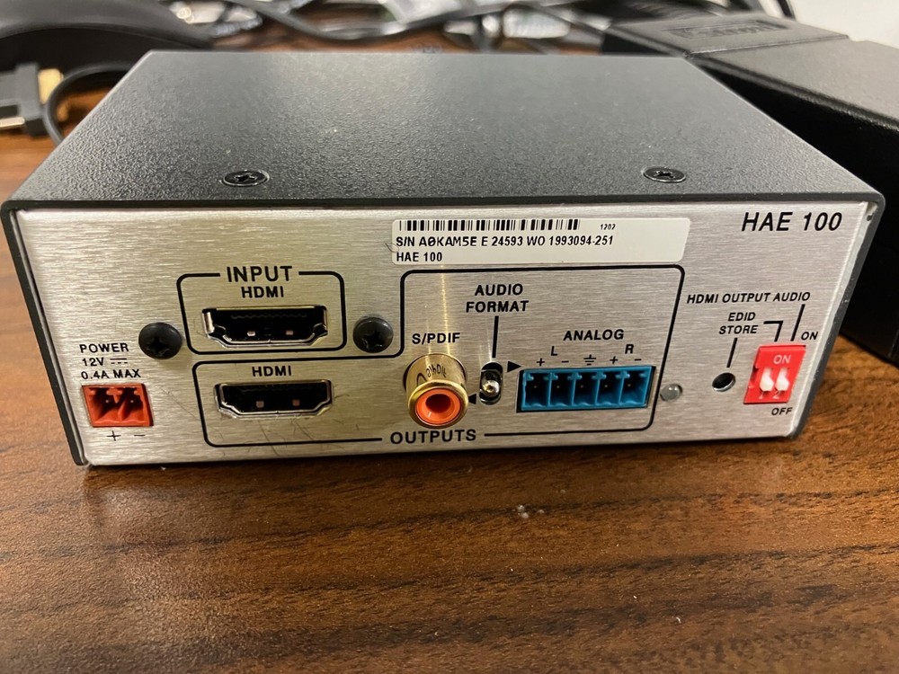 Extron HAE 100 Audio De-embedder with Power Supply