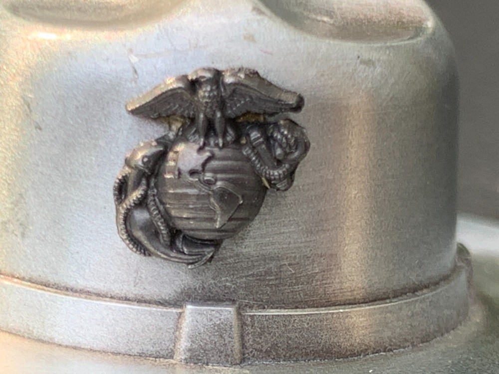 USMC Marine Corps campaign hat keychain