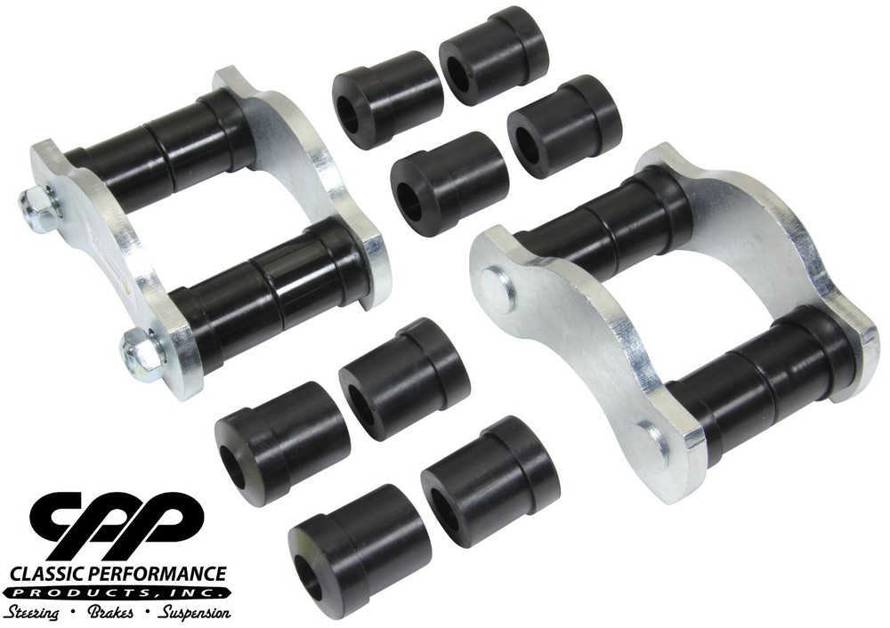 1955 55 Chevy Belair 150 210 CPP Rear Leaf Spring Polyurethane Shackle Kit