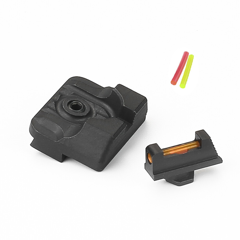 Fiber Optics Front Sight / Rear Sight Set .230 Combat V3 for Glock Model