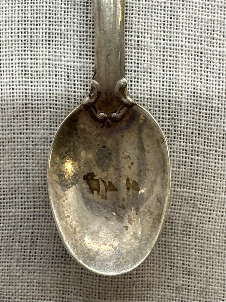Franklin Mint Sterling Silver State Flower Salt Spoon-Wyoming