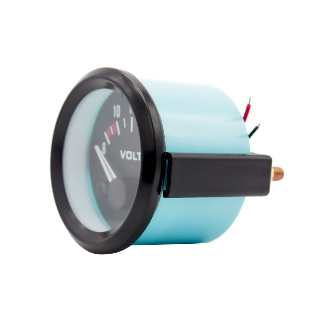 12V 2" 52mm LED 8-16V Voltmeter Voltage Gauge Panel Meter For Motorcycle
