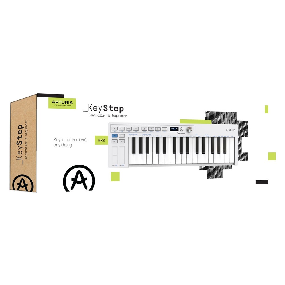 Arturia KeyStep mk2 32-Note MIDI USB DAW Universal Sequencing Controller Pack