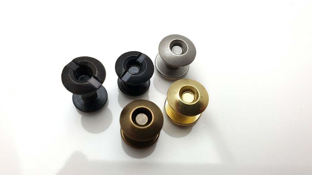 Chicago Screws Book Binding posts - leather kydex various finishes 10pk