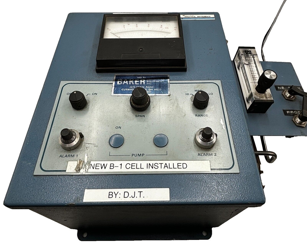 TELEDYNE ANALYTICAL INSTRUMENTS OXYGEN ANALYZER, PERCENT OXYGEN, BAKER 121631🎯