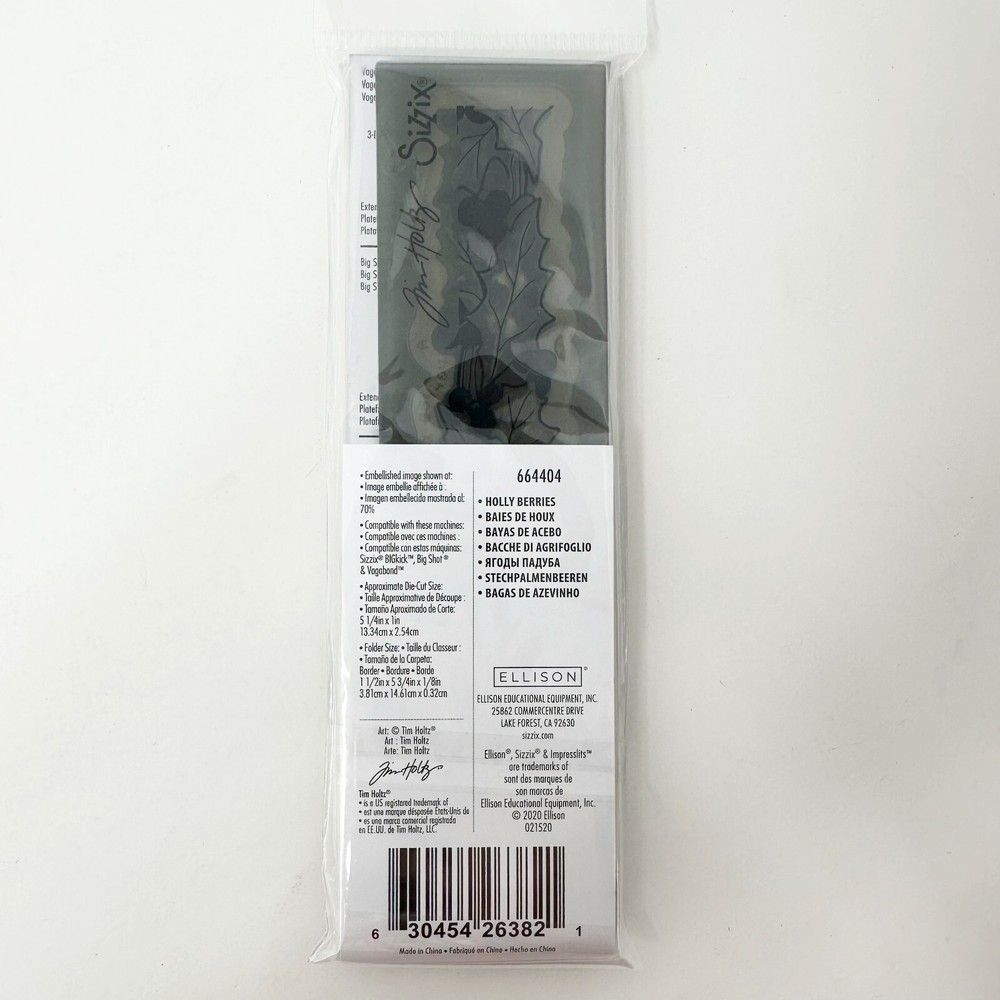 Sizzix Thinlits Impresslits Christmas Cutting Dies Metallic Paper Bundle NEW