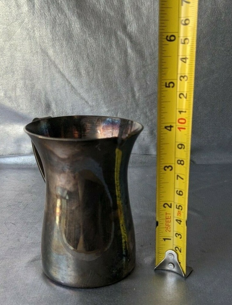 ITALY SILVER PLATED CREAMER SERVER. HALL MARKS ON BOTTOM