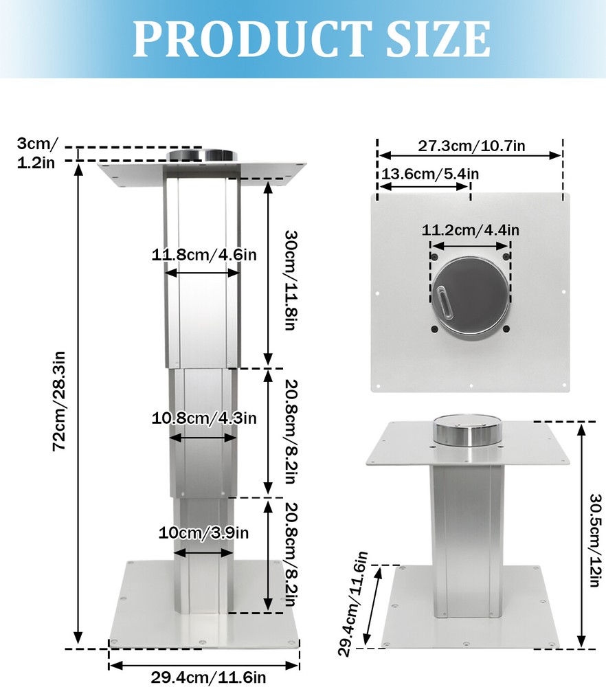 11-31 inch Heavy Duty Height Adjustable Tatami Table with Telescopic Legs