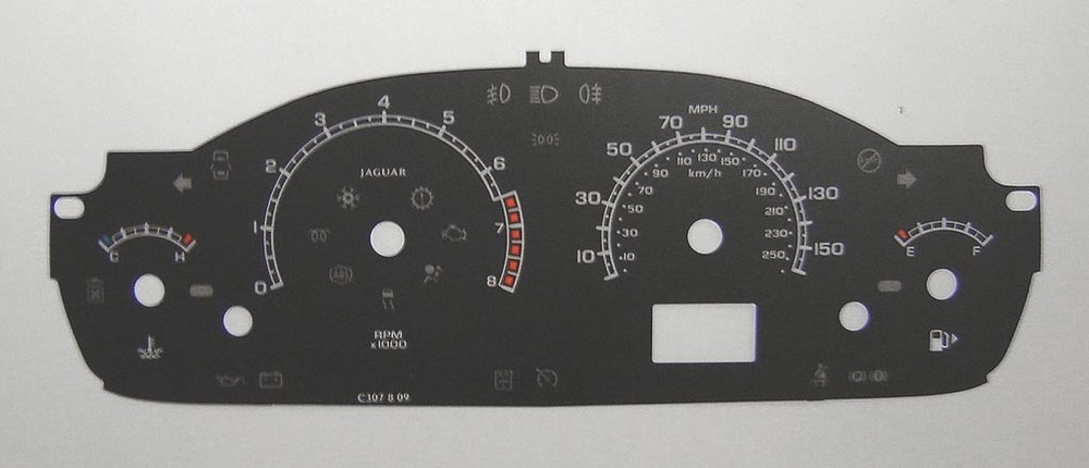 Lockwood Jaguar X-Type BLACK Dial Conversion Kit C307