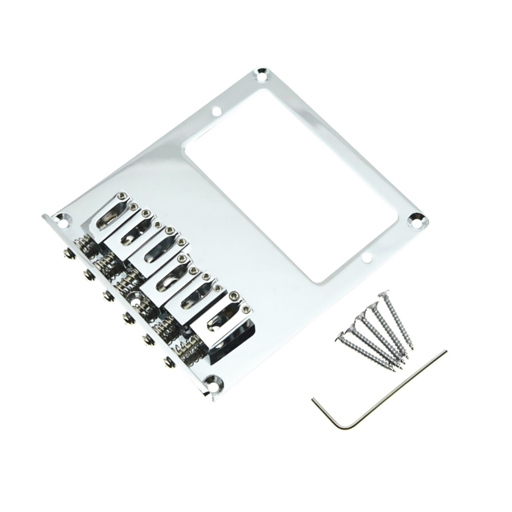Adjustable Saddles 6 String Fixed Hardtail Bridge For Tele Telecaster Guitar B