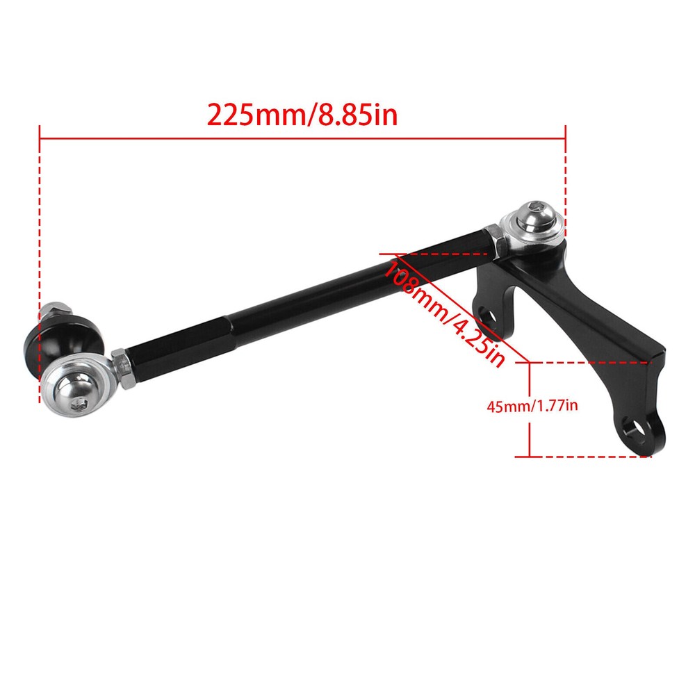 Black Anodized Frame Stabilizer For 2009-2016 Harley Touring CVO Electra Glide