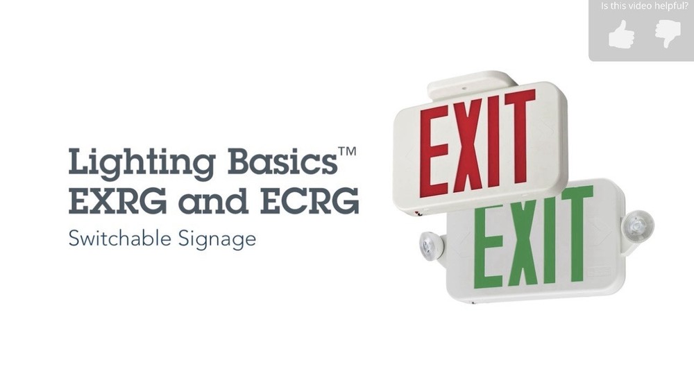 Lithonia Lighting Contractor Select Integrated LED White Exit Sign