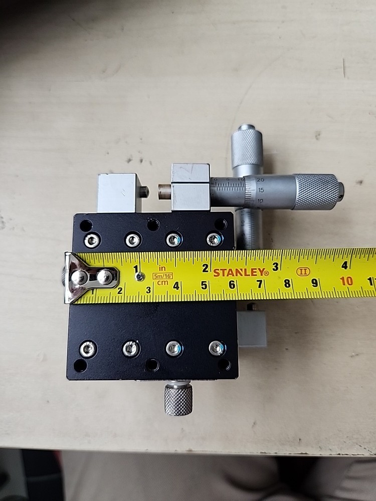 XY Linear Stage Manual Precision Linear Stage 60x60mm Sliding Table 2-Axis 47mm
