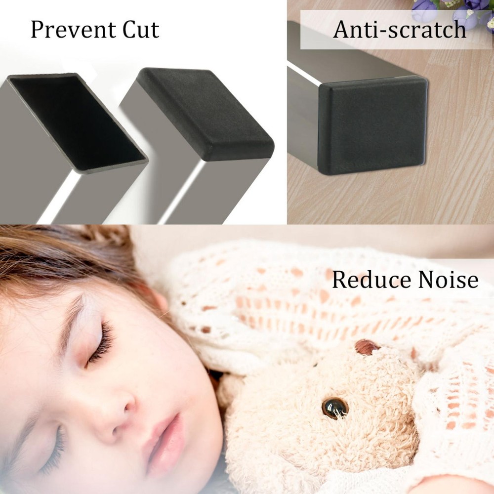 25mm x 50mm, Plastic with Rectangular Inserts, with Joint, 24pcs