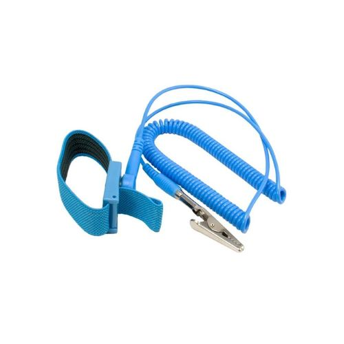 Velleman AS3 Anti-Static Adjustable Elastic Wrist Strap, Blue