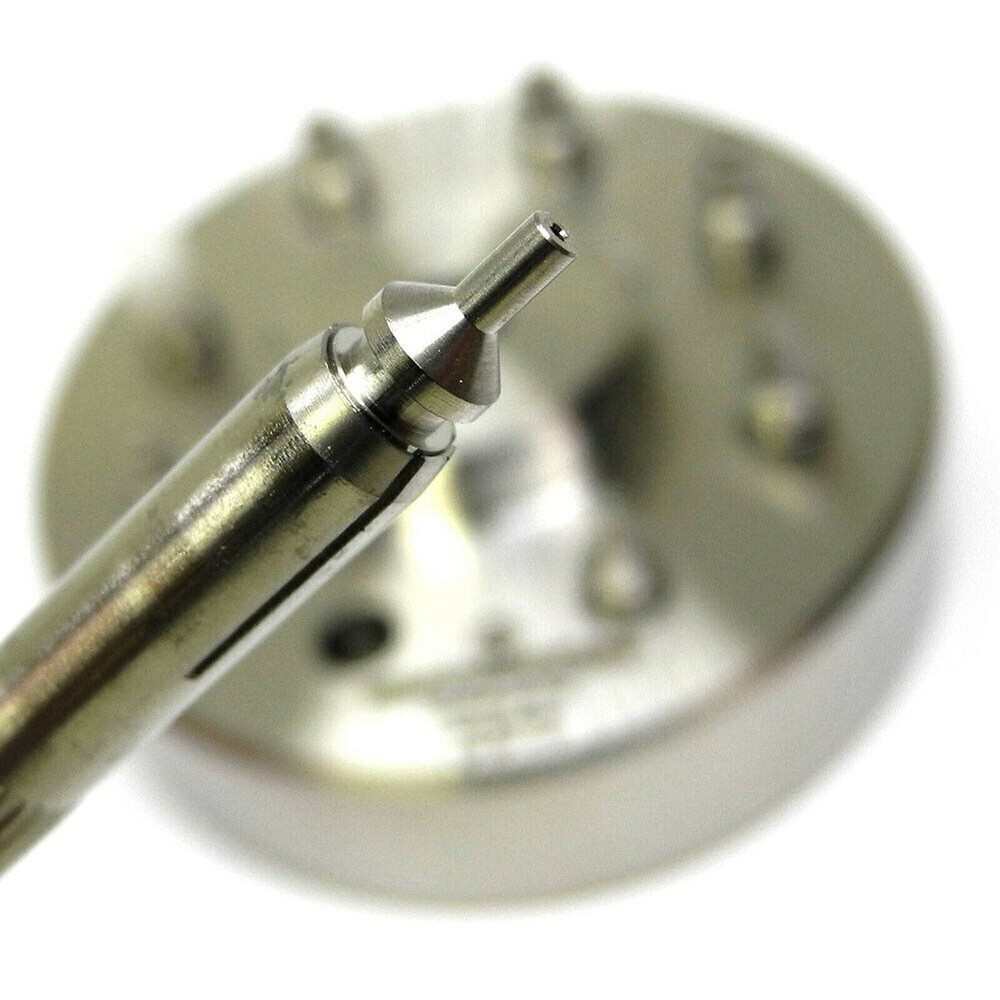 Bergeon 5378 Watch Hand Fitting Setting Swiss Tool 9 Stakes On Holder