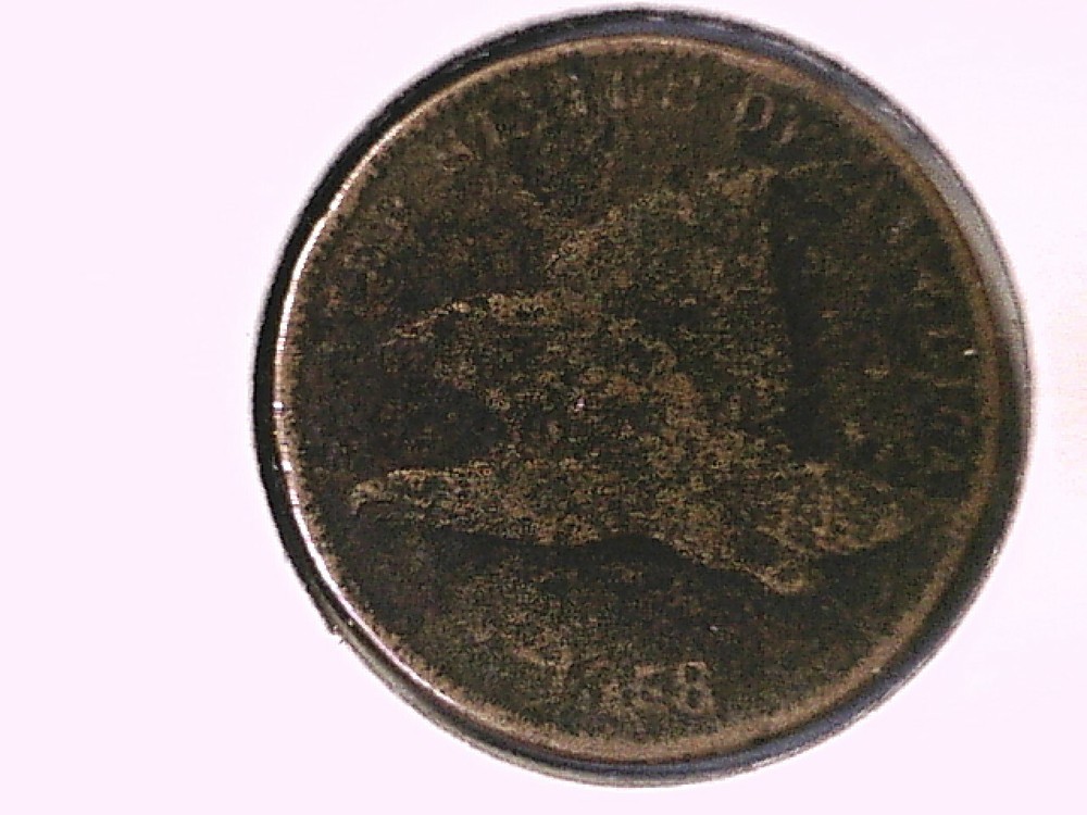 1858 Flying Eagle Cent Genuine Raw Ungraded 00220