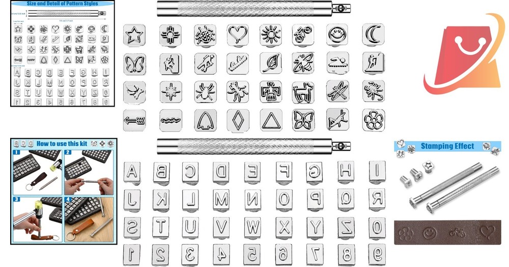 Complete Leather Stamping Set: 70 Tools for Personalized Craft Projects