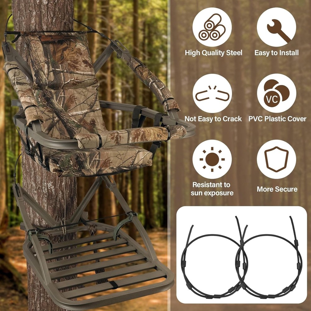 Climbing Tree Stand Replacement Cables for Summit Climber, 65" Hang on Climber T
