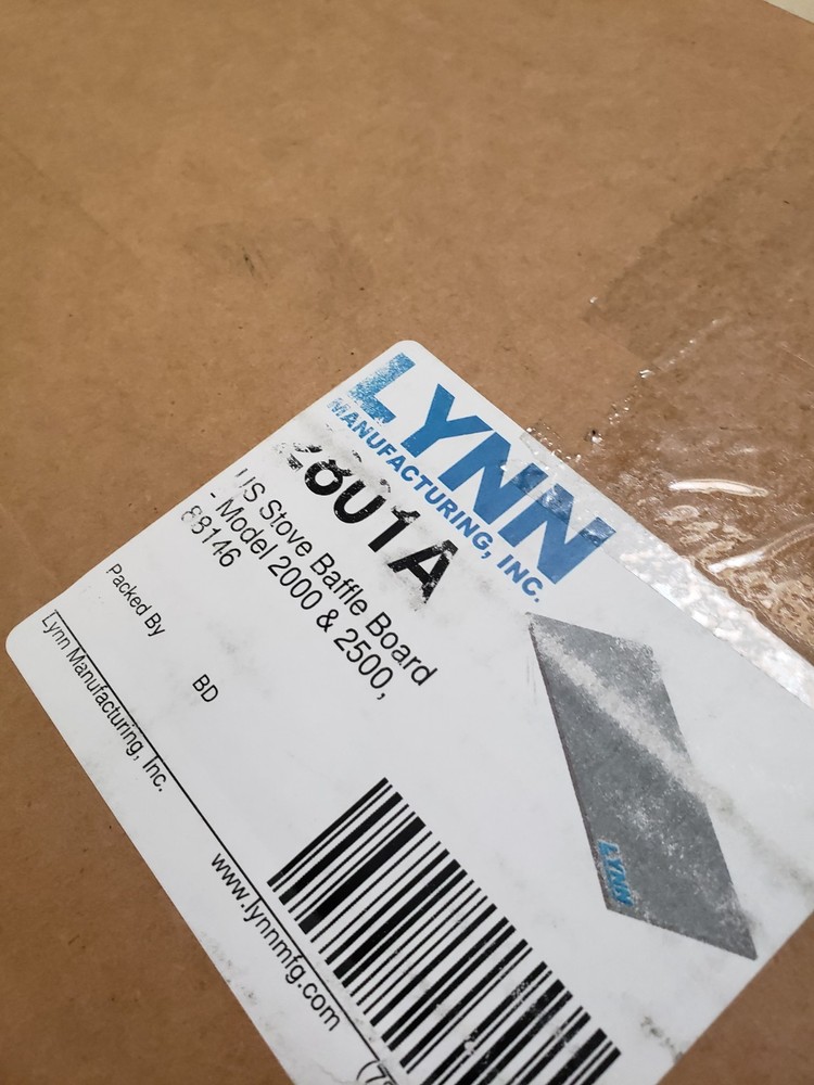Lynn Manufacturing Replacement US Stove Baffle Board Refractory Insulation 2500
