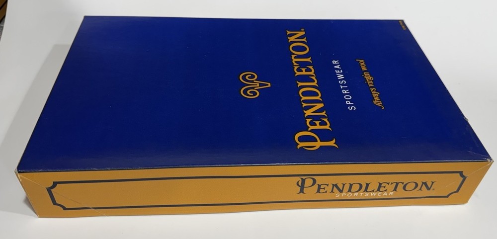 Vintage Empty Pendleton Clothing Box “Always Virgin Wool” 1967
