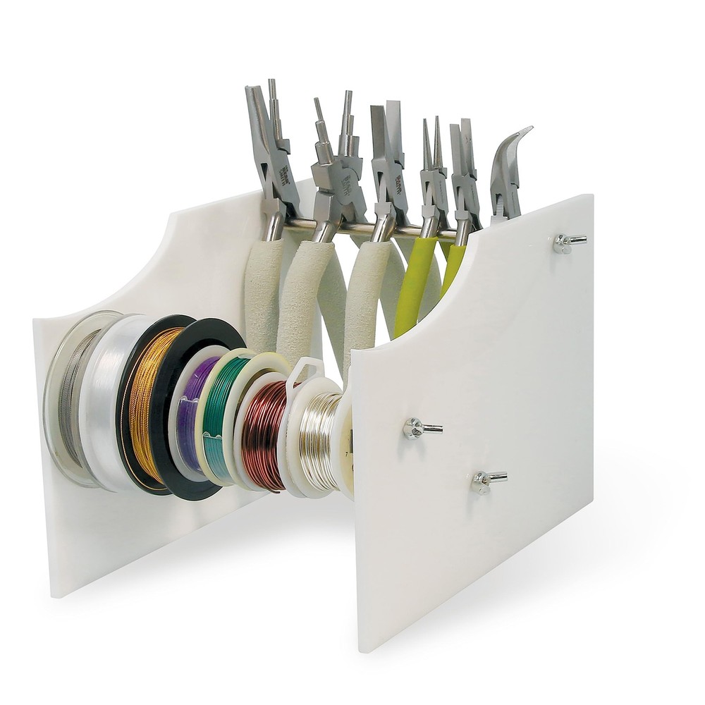 The Beadsmith Tool and Spool Rack – Basic Elements – Assembled Stand is 7.75”...
