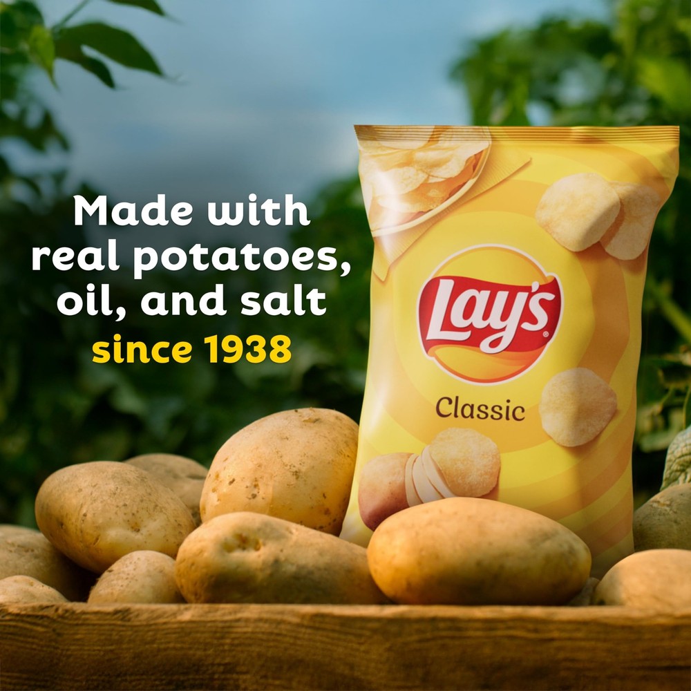 Salt & Vinegar Flavored Potato Chips, 40 Count