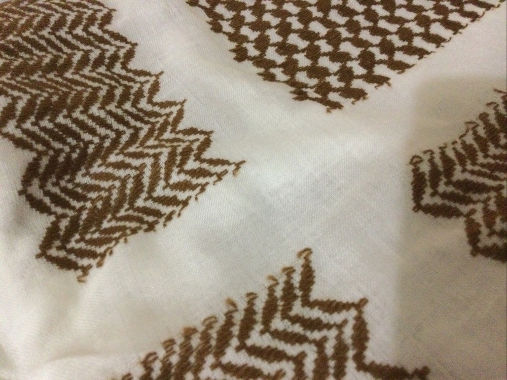 Brown And White Prayer Cloth
