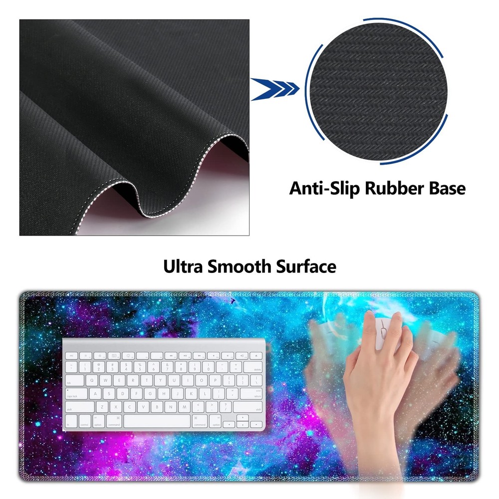 AIMSA Large Gaming Mouse Pad Set, Keyboard Wrist Rest Support Mouse Pad, Ergo...