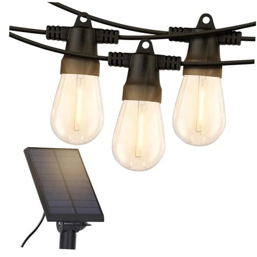 Ambience Pro Solar Powered Outdoor String Bright (1W) Manual Control 27 FT