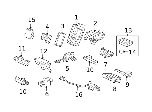 Genuine Acura Keyless Entry Transmitter 72147-TK4-A71