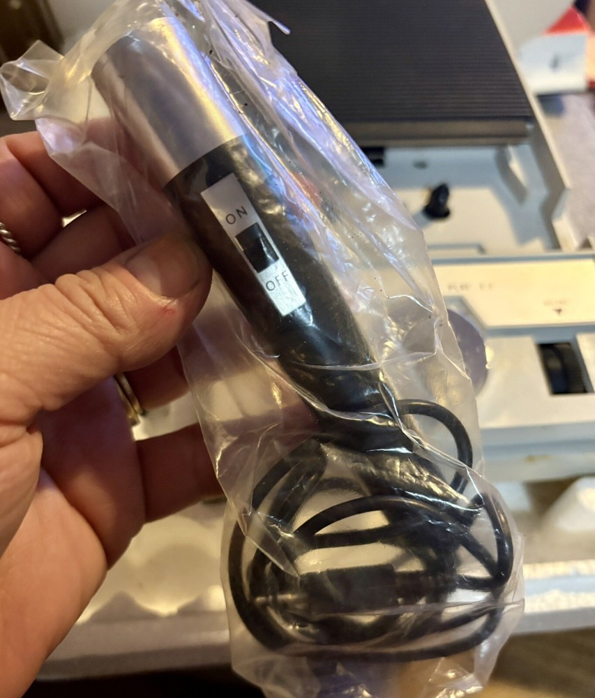 Atlantic Solid State Cassette Tape Recorder model KH-158 + Microphone, UNTESTED