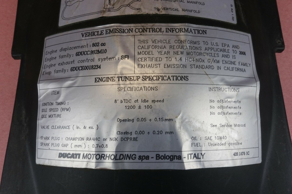 2004 - 2007 Ducati Monster S2R Rear Tail Under Fairing