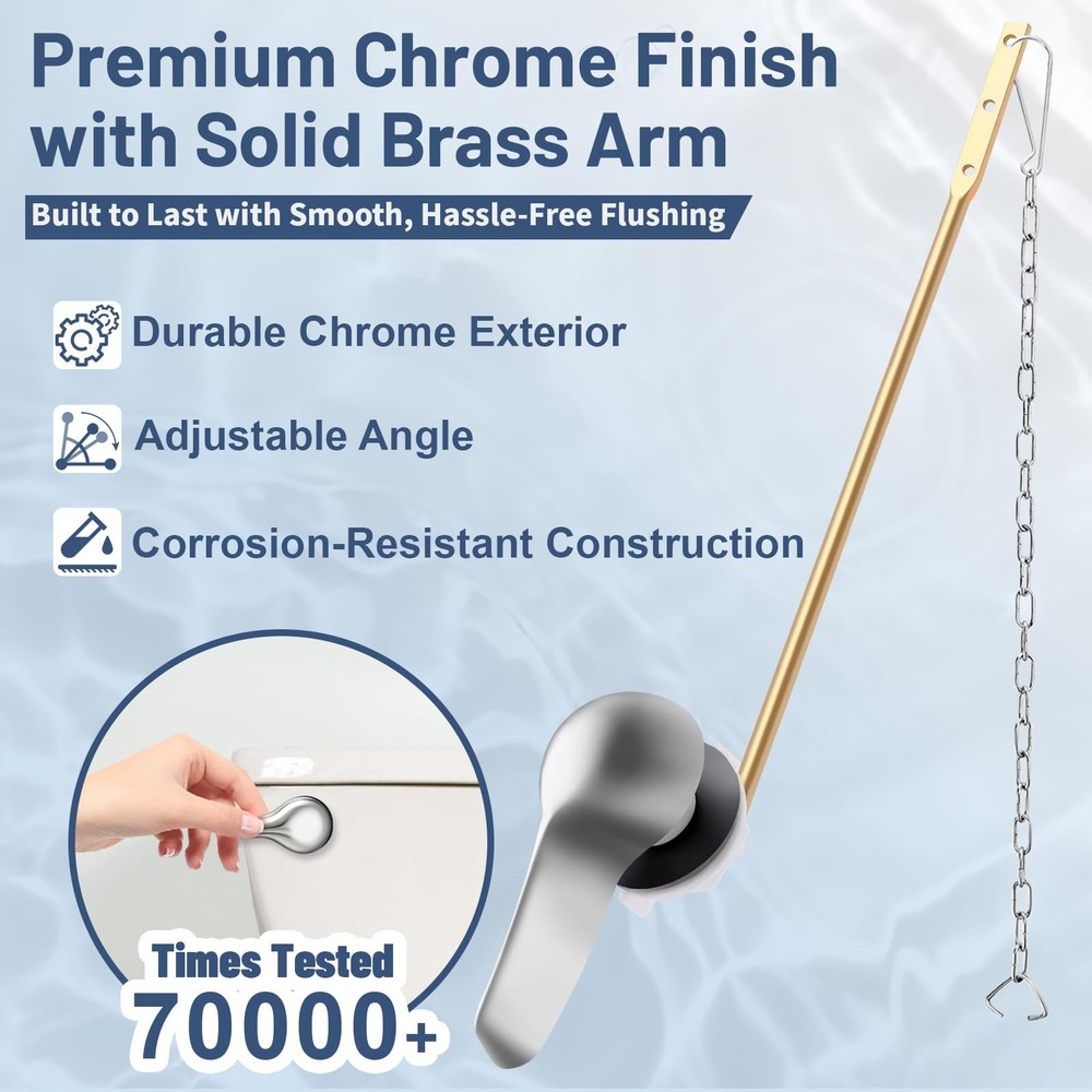 Toilet Handle Replacement Kit Universal Front Mount Toilet Flush Handle