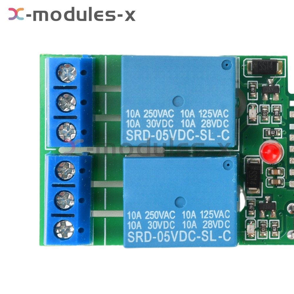 7V-32V AC/DC eWeLink APP Bluetooth 2CH WIFI Relay Switch Module Type-C RF 433