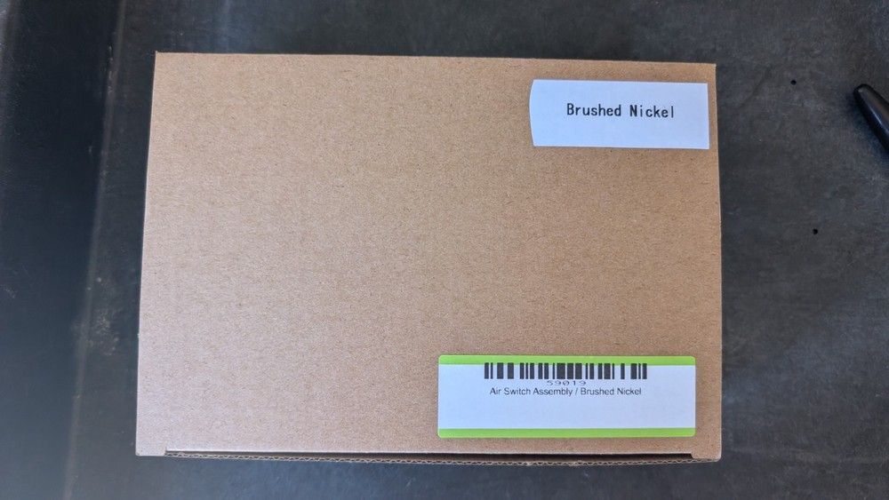 Air Switch Assembly for Garbage Disposal - Brushed Nickel Button