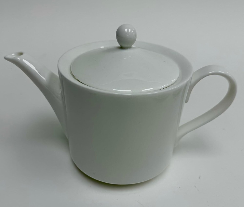 Bone China Dinnerware and Serveware. 15 Piece Tea Set, Service for 6, White