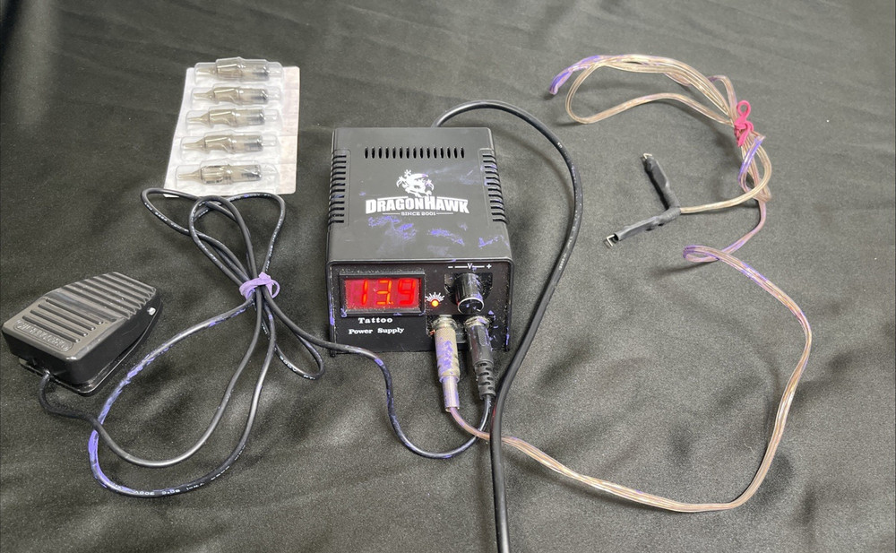 Dragon Hawk Tattoo Machine & Sealed Needle Cartridges